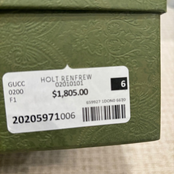 BRAND NEW GUCCI Burgundy Boots, Size 6 - Picture 7 of 7